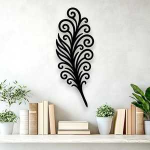 Feathers: Koru Swirl Feather Wall Art