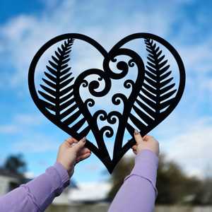 Hearts Home Decor: Fern Koru Heart Wall Decor