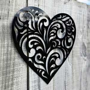 Hearts Home Decor: Koru Swirl Heart Wall Art