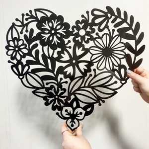 Hearts Home Decor: Floral Heart Wall Décor