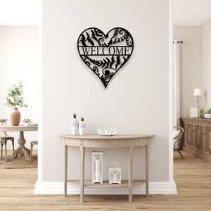 Hearts Home Decor: Personalised Fern Heart Wall Art