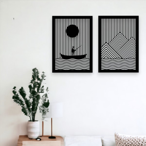 Mountains: Lake & Mountains Wall Art Set