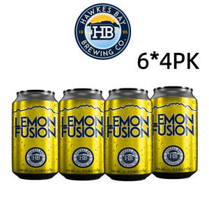 Other Spirits: Hawkes Bay Lemon Fusion 330ml 4 Can