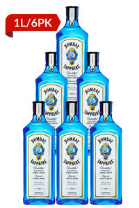 Bombay Sapphire Gin 1L 6 Pack