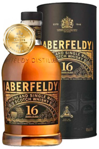 Highland And Island: Aberfeldy 16YO Single Malt 700ml - Tube Gift Box