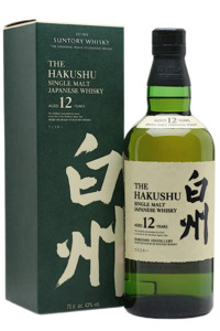 Japanese Whiskey: Hakushu 12yo 43% Single Malt Whisky 700ml