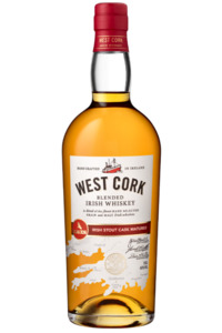 Irish Whiskey: West Cork Irish Stout Cask Blended Whiskey 700ml