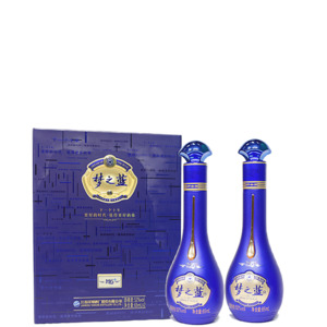 Spirits Miniatures: Yanghe Dream Blue M6 65ml Twin Pack Gift Pack - 1 Set 洋河梦之蓝 M6 迷你装