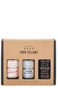Four Pillars 3*200ml Gift Set(Spiced Negron* Navy Strength* Rare Dry)  -- Brown Colour