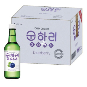 Liquor Korean: Chum Churum Blueberry Soju 12% 360ml 20 Pack - Full Case Deal