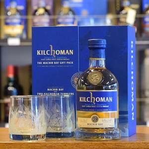 Scotch Single Malts: Kilchoman 'Machir Bay' Gift Pack with Glasses 46%