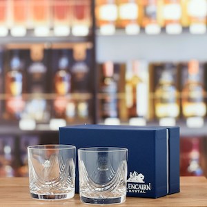 Whisky Glasses: Glencairn 'Montrose' Cut Crystal Tumbler x 2 set