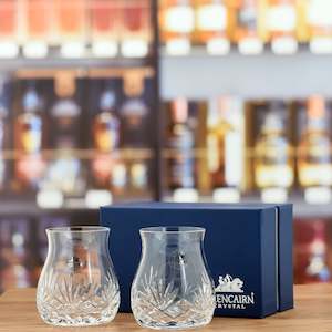 Whisky Glasses: Glencairn Mixer Tumbler Cut Crystal Twin set w/ gift box