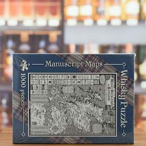 Manuscript Whisky Map Jigsaw Puzzle 1000 Piece