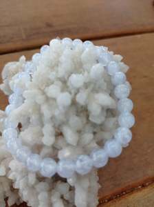 Jewellery: Blue Lace Agate 6mm Bracelet