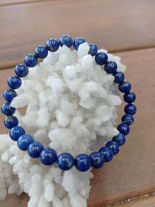 Jewellery: Lapis 6mm Bracelet