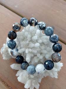 Jewellery: Botswana Agate Faceted Chunky Bracelet