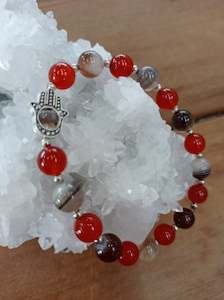 Jewellery: Carnelian & Botswana Agate Bracelet