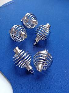 Miscellaneous: Pendant Cage- Silver