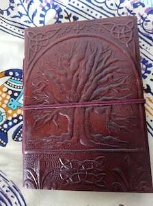 Journals Books: Leather Journal- Tree of Life