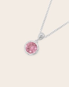Starkeeper Lupin Pink stone necklace