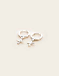 Earrings: High Country Aviator Huggies