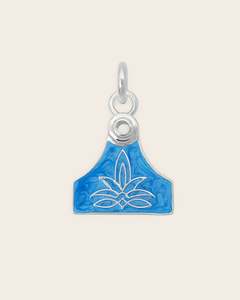 Cowgirl Pop Cattle Tag Pendant BRASS