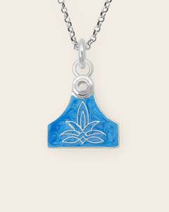 Cowgirl Pop Cattle Tag Necklace