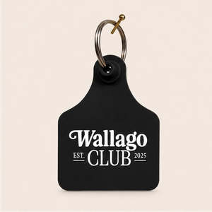 Wallago Club Cattle Tag Keyring