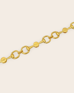Gold: Bit of Elegance Chunky Necklace Gold Plated