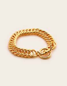 The chunky Longhorn Bracelet Gold Plated
