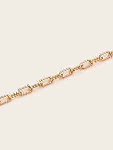 Good As Gold: Heritage Paper Clip Chain Bracelet 19cm Gold Plated