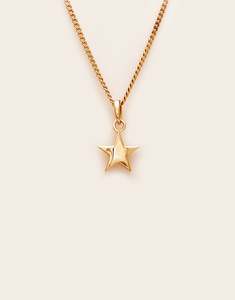 Cluster Pop: Starkeeper Bright Star Necklace Gold Plated