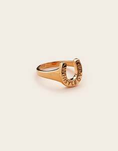Rings All: Trailblazer Trusty steed horseshoe Ring Gold Plated