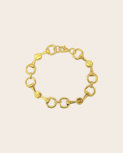 Bracelets: Bit of Elegance Chunky Bracelet Gold Plated