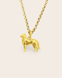 Starkeeper Sheepdog Necklace Gold Plated