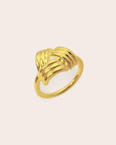 Good As Gold: Starkeeper Wool Crest Ring Gold Plated