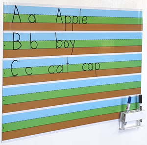 Magnetic Whiteboard Handwriting Sheet - Sky Grass Earth