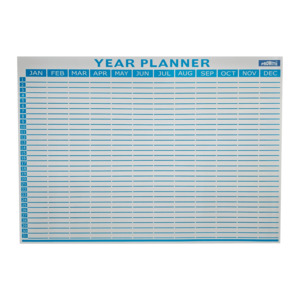 Year Planner Magnetic Whiteboard Sheet - Whiteboards NZ