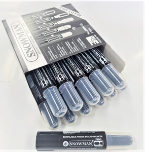Whiteboard Markers - Refillable - Jumbo Bullet Tip - Box Price (12 Pack) - Whiteboards NZ