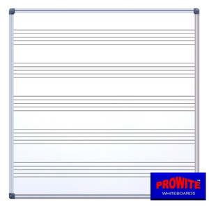 Products: Music Staff Whiteboards - multiple sizes, 4 or 5 staves - Whiteboards NZ