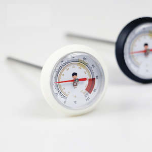 Thermometers: Milk Frothing Thermometer for Hand-Brewed Coffee Stainless Steel Probe White