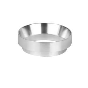 53mm Aluminium Dosing Ring for Espresso Portafilter – Silver Coffee Funnel
