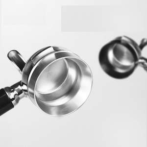 Dosing Funnel: 58mm Aluminium Dosing Ring for Espresso Portafilter – Silver Coffee Funnel