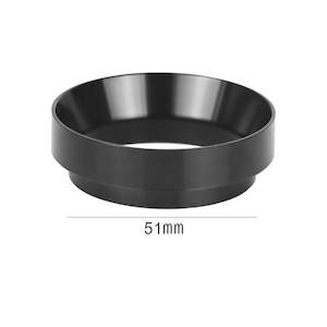 51mm Aluminium Dosing Ring for Espresso Portafilter – Black Coffee Funnel