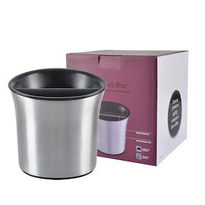 Coffee Knock Box: Coffee Knock Box Aluminum Dump Bin with Removable Bowl