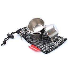 Camping Gear: Compact Camping Cup 50ML -- 4PCS Set