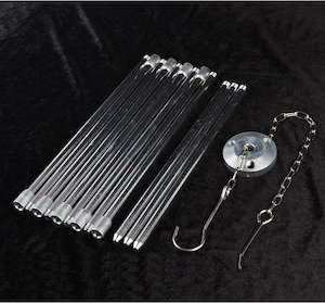 Camping Gear: 1.1M Camping Tripod Portable Aluminum Triangle Support Bonfire Frame Silver