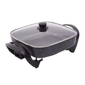 Kitchen Fryers: Square Electric Frying Pan 5L Black
