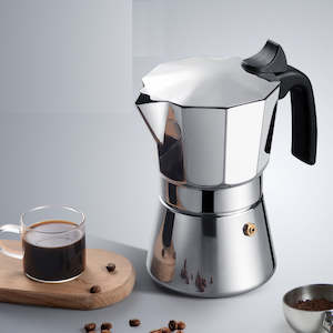 Octagonal Stainless Steel Moka Pot 150ML